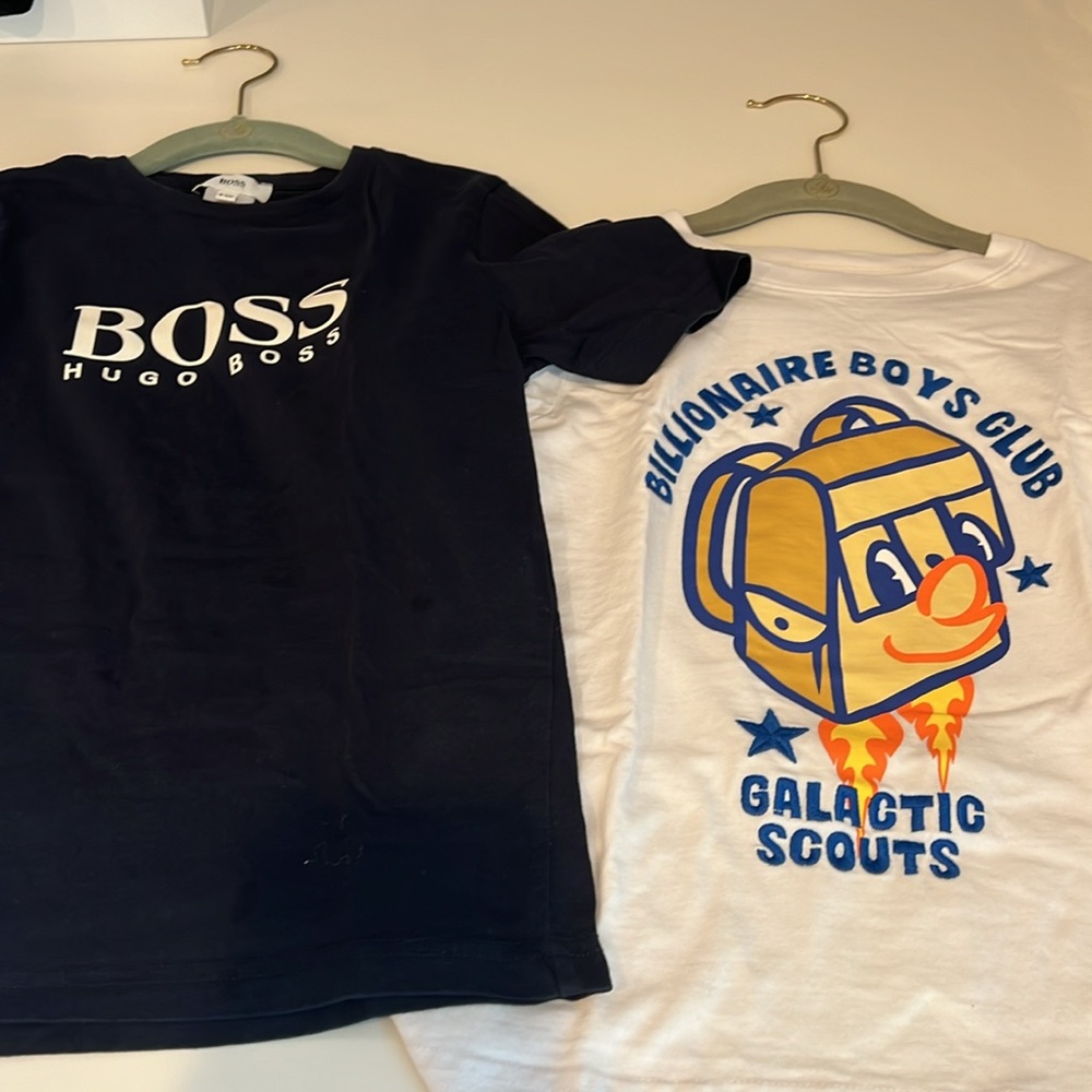 2 awesome boys T-shirts! BOSS Kids & BBC!